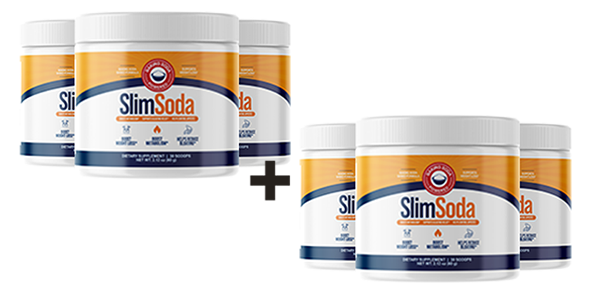 SlimSoda Powder DTC 3 + 3 Bottles